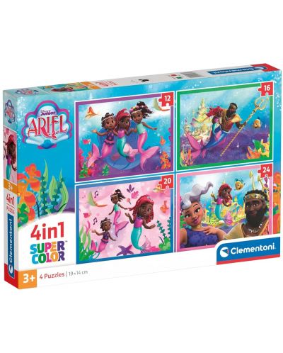 Puzzle pentru copii Clementoni 4 în 1 - Ariel - 1