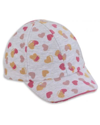 Pălărie de vară pentru copii cu vizor cu protecție UV 50+ Sterntaler - Inima, 51 cm, 18-24 luni - 1