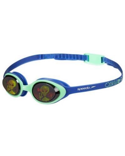 Ochelari de înot pentru copii Speedo - Illusion 3D Printed Junior, albastru - 1