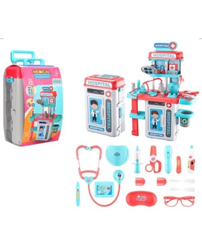 Set medic pentru copii cu stetoscop si accesorii Sonne - 1