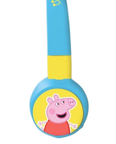 Căști pentru copii Lexibook - Peppa Pig HPBT010PP, wireless, albastre - 4
