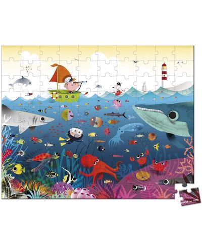 Puzzle Janod 100 de piese - Lumea subacvatică - 2