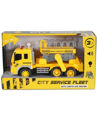 Jucărie pentru copii Moni Toys - Camion cu macara, 1:16 - 1