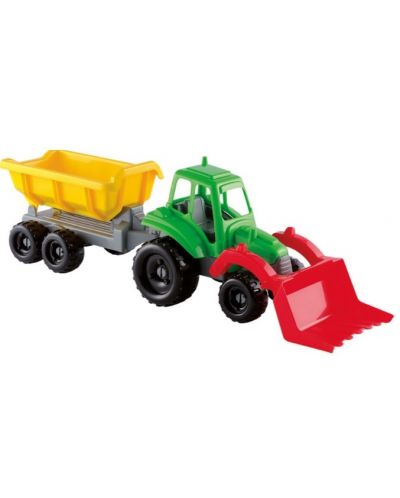 Jucărie Ecoiffier - Tractor cu remorcă - 1