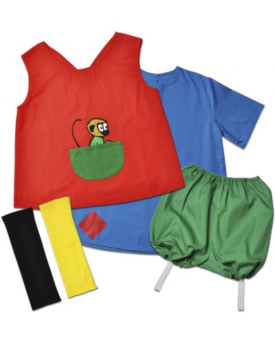 Costumul lui Pippi Longstocking pentru copii Pippi, 4-6 ani - 1