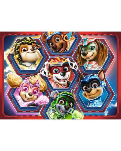 Puzzle pentru copii Ravensburger din  4 x 42 piese - Paw Patrol:Super film - 2