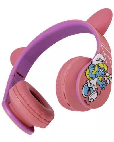 Căști pentru copii  PowerLocus - P1 Smurf, wireless, roz - 3