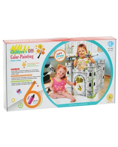 Set pentru copii GOT - Castel de basm de asamblat și colorat  - 1