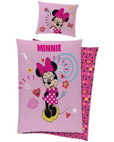Set de dormit pentru copii Sonne Home - Minnie Mouse, 140 x 200 cm, 2 piese - 1