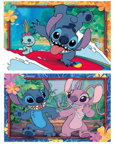 Puzzle pentru copii  Clementoni din 2 x 20 piese - Stitch - 2