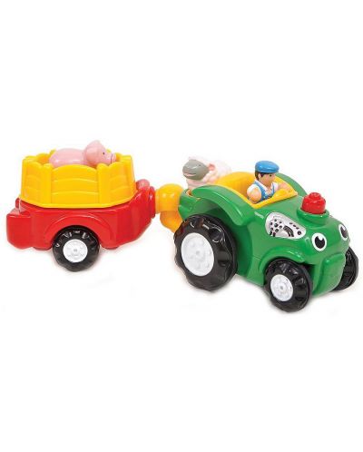 Jucarie pentru copii Wow Toys Farm - Tractor cu remorca pentru animale - 1
