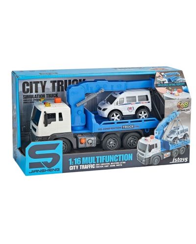Raya Toys Kids Kids Roadside Assistance Truck - cu muzică și lumini, 1:16	 - 2