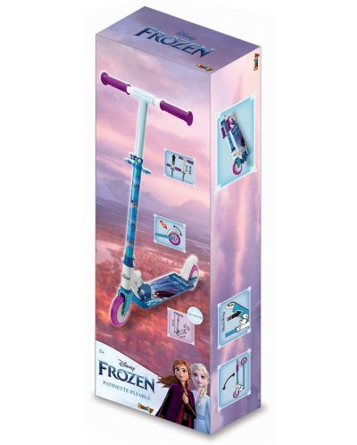 Scooter pentru copii Smoby - Frozen, pliabil - 2