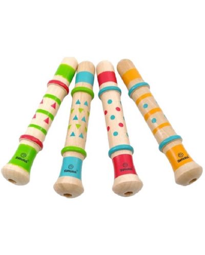 Fluier din lemn pentru copii Svoora - sunet de rață, sortiment - 1