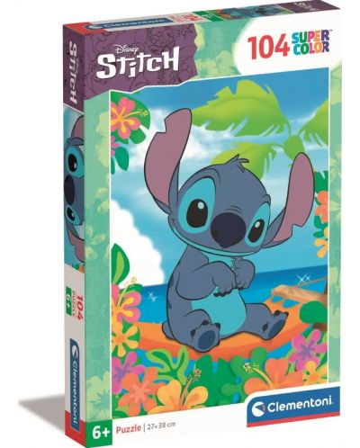 Puzzle pentru copii Clementoni din 104 piese - Stitch - 1