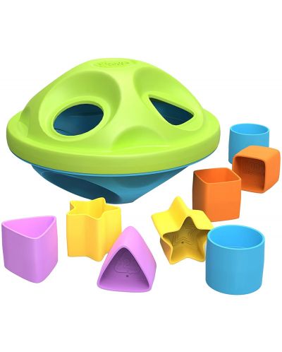 Jucarie pentru copii Green Toys - Sortator, cu 8 forme - 1