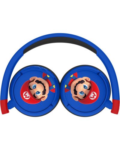 Căști pentru copii OTL Technologies - Super Mario, wireless, albastre - 3