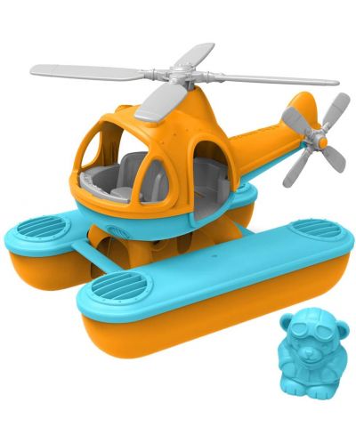 Jucarie pentru copii Green Toys - Elicopter maritim, portocaliu - 2