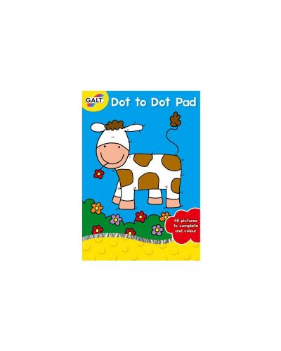Carte de colorat pentru copii Galt Dot to Dot Pad - Uneste punctele - 1