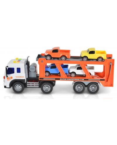 Jucărie pentru copii Moni Toys - Transportor auto cu sunet și lumină, 1:16 - 2