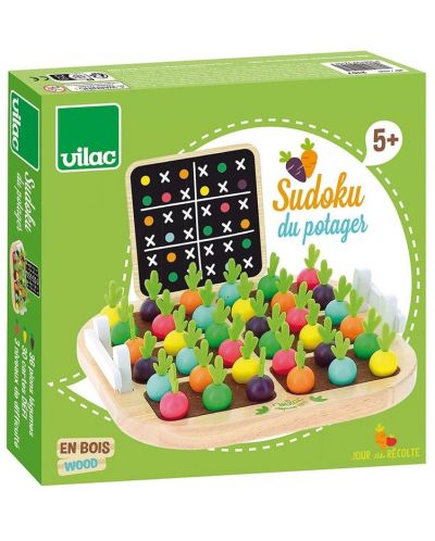 Joc de lemn pentru copii  Vilac - Sudoku de legume - 1