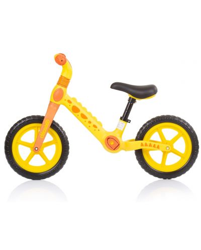 Bicicletă de echilibru pentru copii Chipolino - Dino, galben și portocale - 2