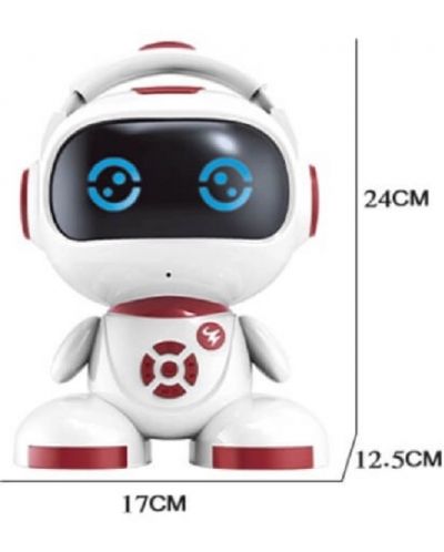Robot pentru copii Sonne - Boron, cu tracțiune infraroșie, roșu - 4