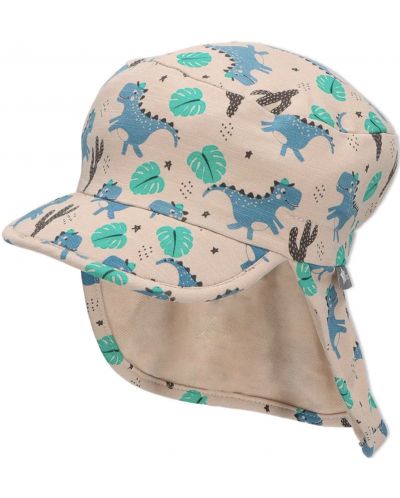 Pălărie de vară pentru copii cu protecție UV 50+ Sterntaler - Cu dinozauri, 47 cm, 9-12 luni - 1
