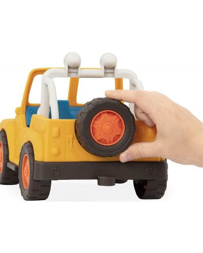 Jucarie pentru copii Battat Wonder Wheels - Mini jeep 4x4, galben - 2