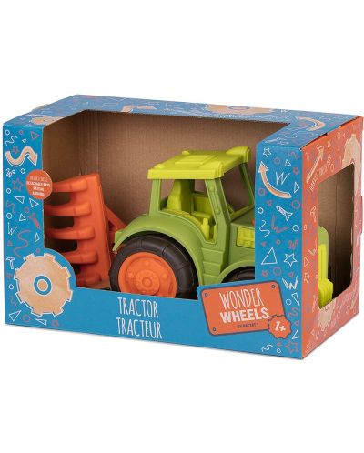 Jucarie pentru copii Battat Wonder Wheels - Tractor cu grebla - 3