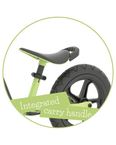 Bicicletă de echilibru pentru copii Chillafish - Charlie Sport 12′′, verde deschis - 3