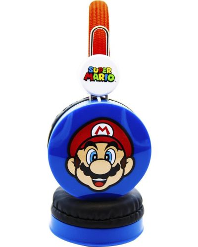 Căști pentru copii OTL Technologies - Core Super Mario, albastru /roșu - 3