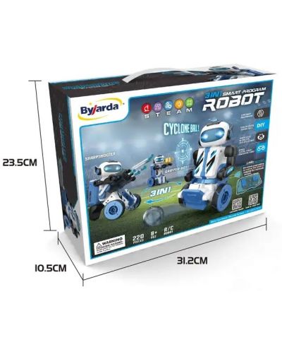 Robot pentru copii 3 în 1 Sonne - BoyBot, cu programare - 7