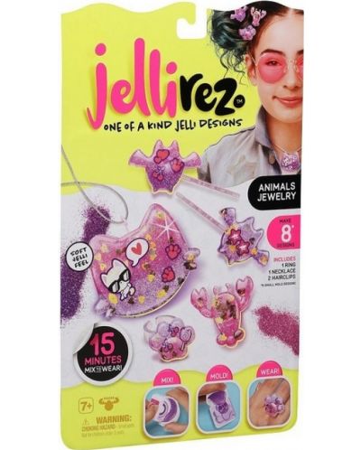 Set creativ de bijuterii pentru copii JelliRez - Animals - 1