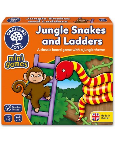 Orchard Toys Joc educativ pentru copii - Jungle Snakes and Ladders - 1