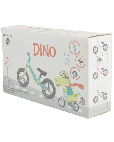 Bicicletă de echilibru pentru copii Byox - Dino, Albastru - 5