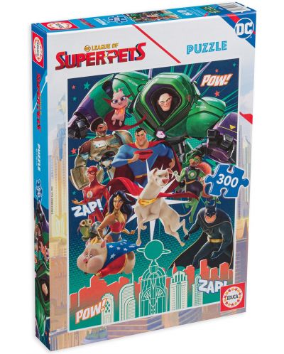 Puzzle Educa Kids din 300 de piese - DC Super Heroes - 1