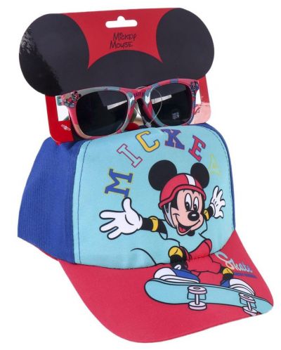 Set pentru copii Cerda - Pălărie și ochelari de soare, Micky - 1