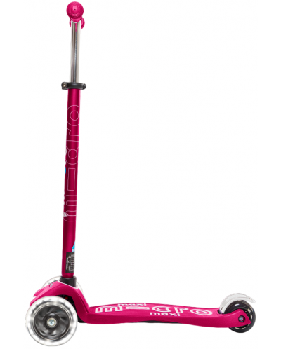 Scooter pentru copii Micro - Maxi Deluxe LED, Pink - 2