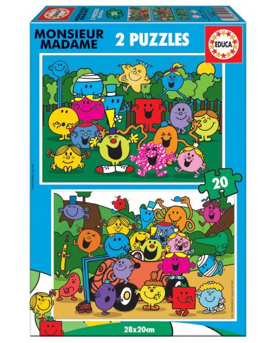 Puzzle pentru copii Educa din 2 x 20 de piese - Oamenii - 1