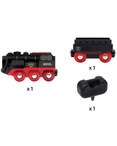 Jucarie pentru copii Brio - Locomotiva cu aburi si vagon - 3