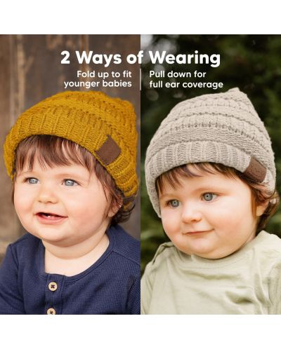 Pălărie de iarnă pentru copii KeaBabies - 6-36 luni, 3 bucăți - 7
