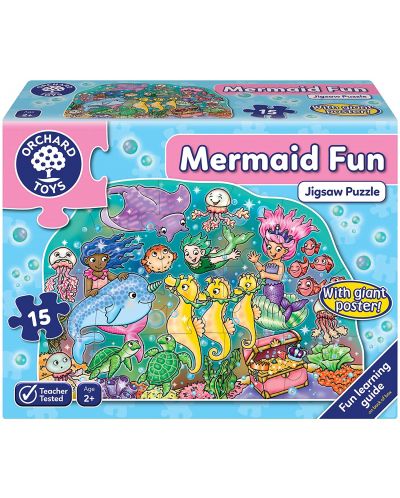 Puzzle pentru copii Orchard Toys - Distractie cu sirene, 15 piese - 1