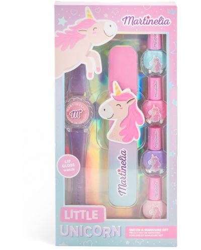 Set de manichiură pentru copii Martinelia Little Unicorn - Cu ceas - 1