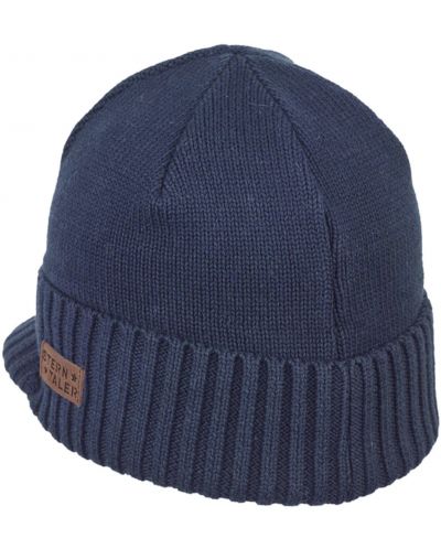 Pălărie tricotată pentru copii cu vizor Sterntaler - 55 cm, 4-6 ani, albastru închis - 3