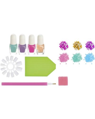 Set manichiură pentru copii Grafix - Besties, Diamond Painting Nail  - 3