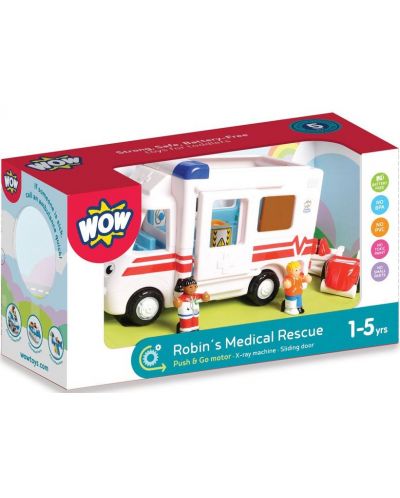 Jucarie pentru copii  Wow Toys - Ambulanta lui Robin - 7