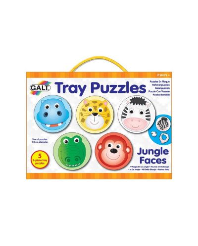 Puzzle pentru copii cu piese rotunde Galt – Ferma - 1