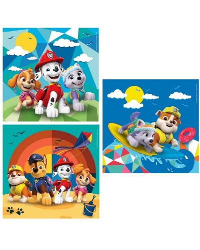 Puzzle pentru copii Clementoni din 3 x 48 piese - Paw Patrol (opțiunea 1) - 2