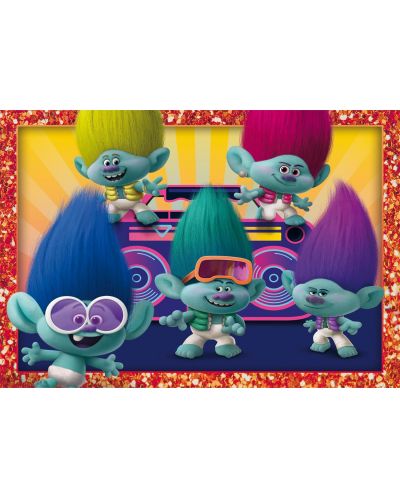 Puzzle pentru copii  Clementoni 4 в 1 - Trolls: Gang se adună - 5